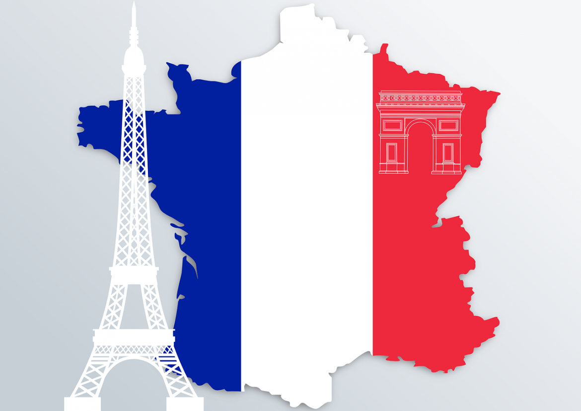 france, flag, blue